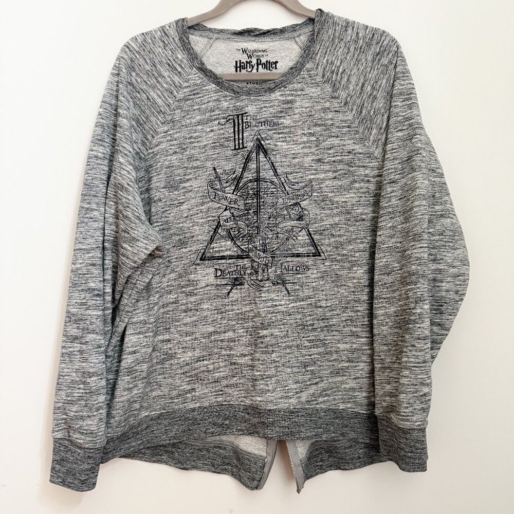 HARRY POTTER - Universal Studios - Deathly Hallows - Crewneck Sweatshirt - 2XL